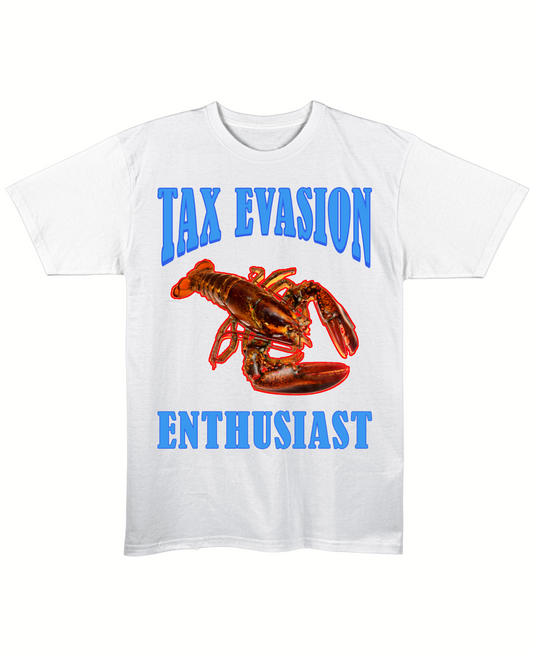 Tax Evasion Enthusiast - Regular Fit Tee - White Front