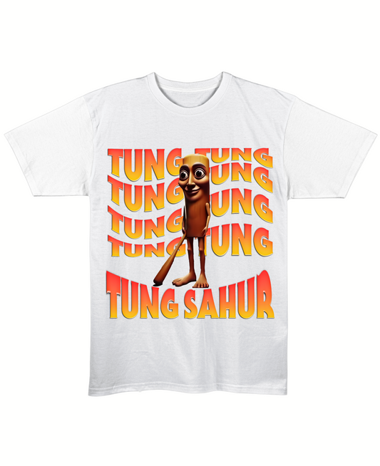 Tung Tung Sahur - Regular Fit Tee - White Front
