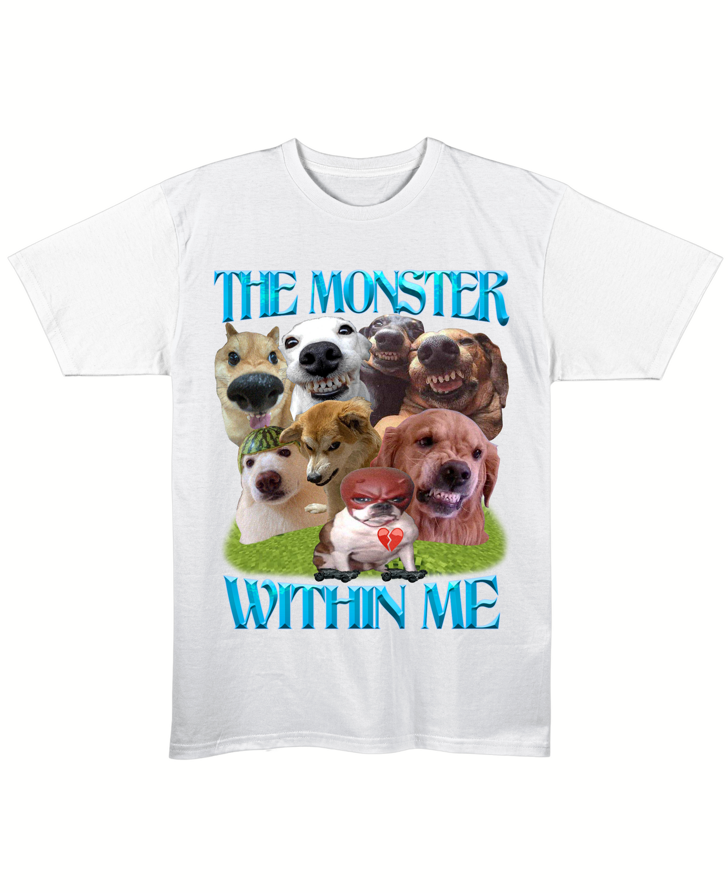 The Monster Within Me - Regular Fit Tee - White Front
