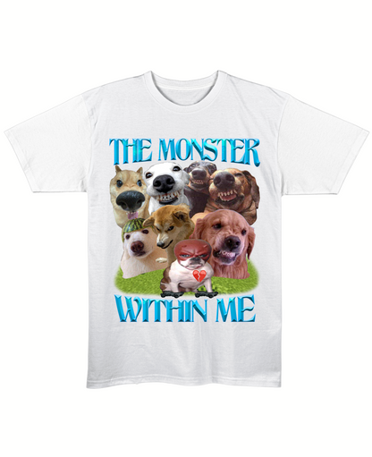 The Monster Within Me - Regular Fit Tee - White Front