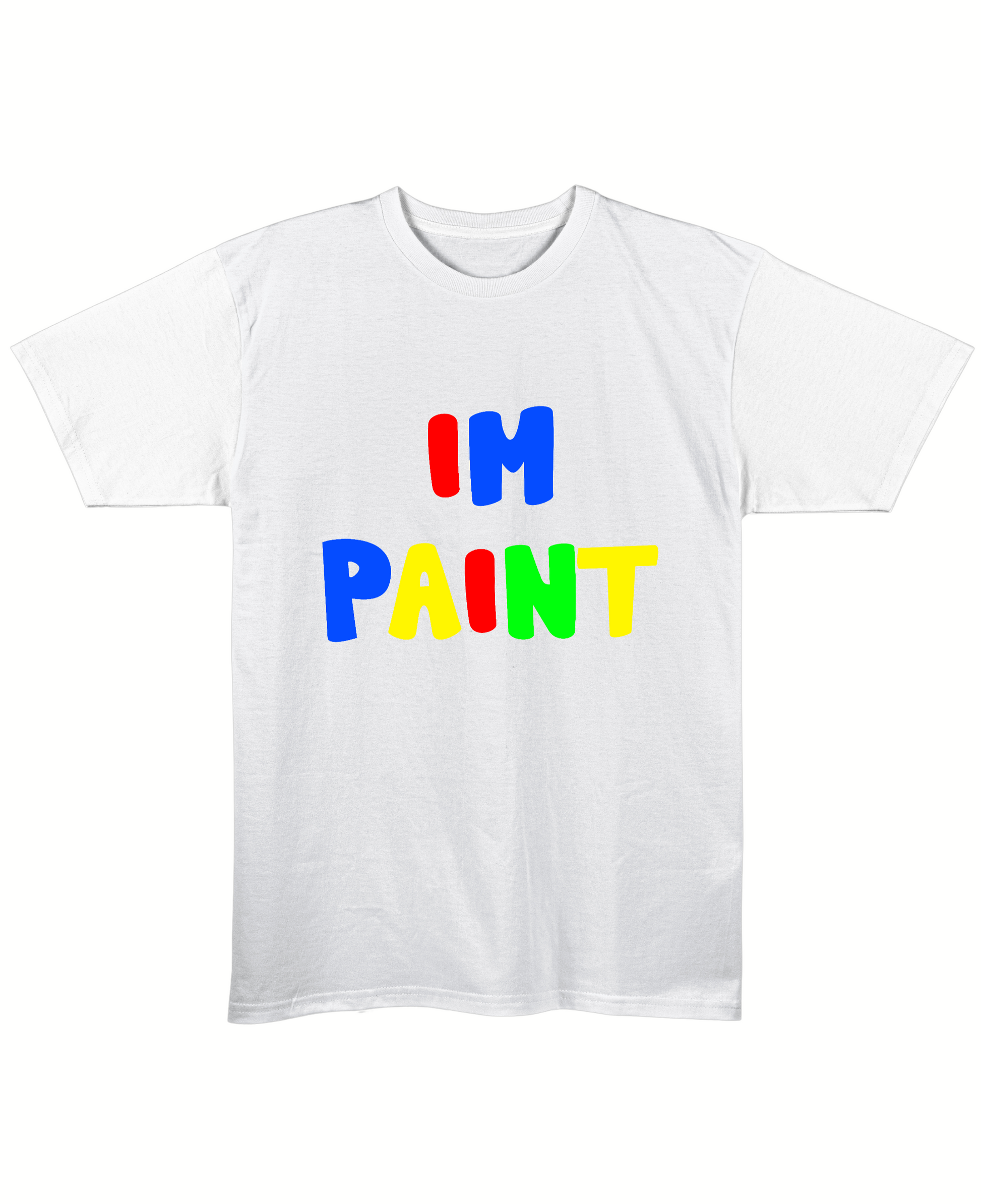 I'm Paint - Regular Fit Tee - White Front