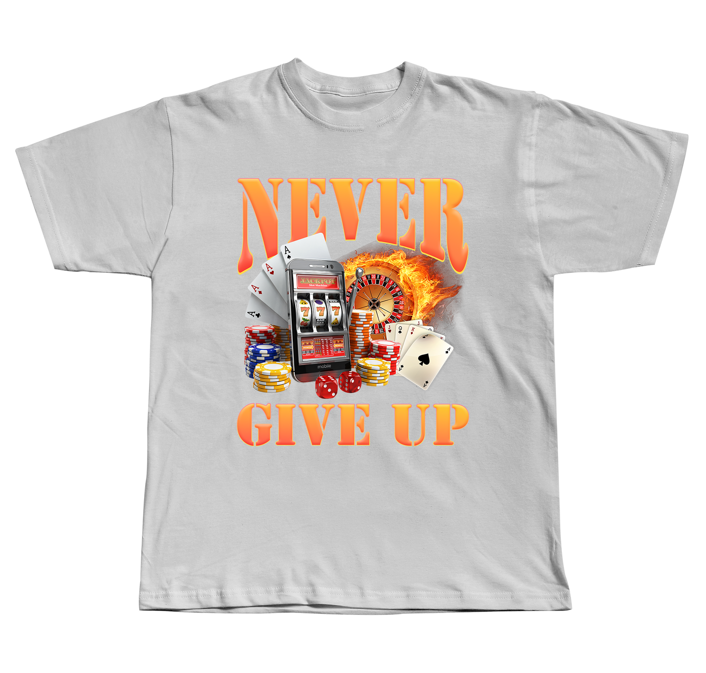 Never Give Up - Regular Fit Tee