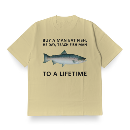 Buy A Man Eat Fish - Oversized Tee