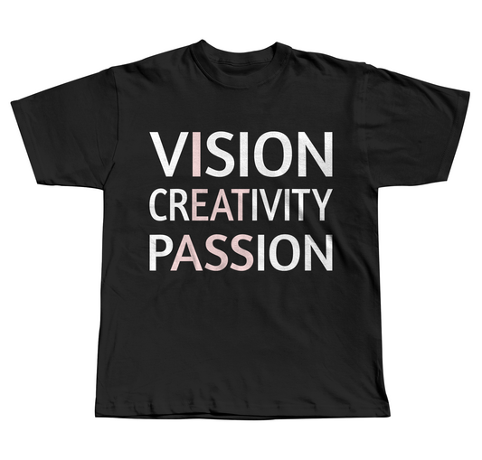 Vision, Creativity, Passion - Regular Fit Tee