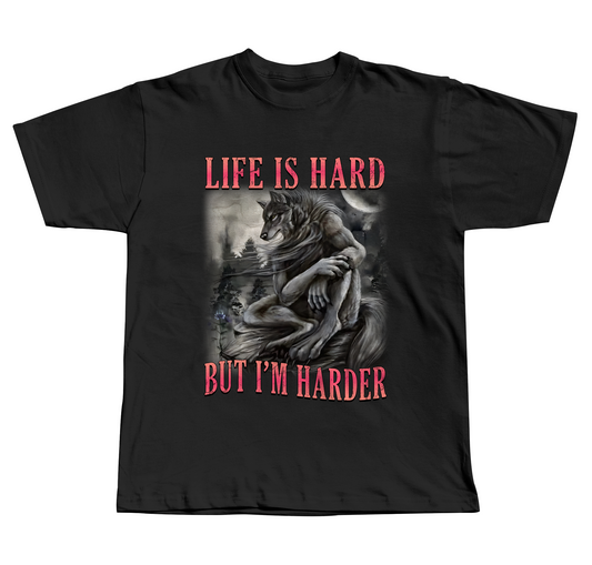 Life Is Hard, But I'm Harder(Cringe) - Regular Fit Tee